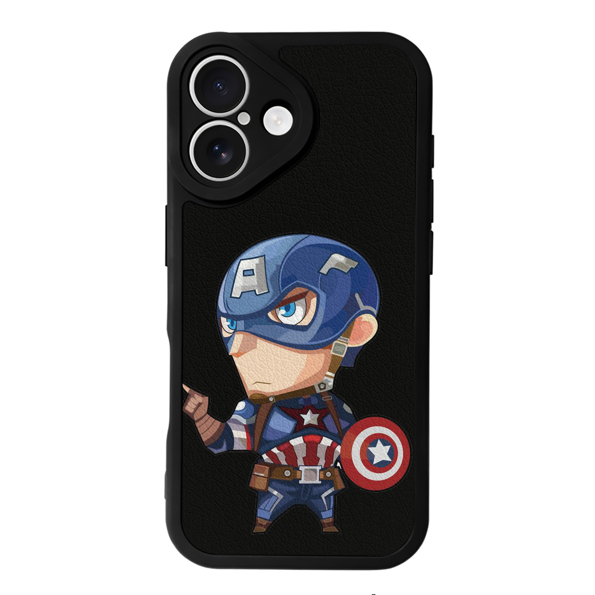 （画像用） アベンジャーズ The Avengers 【iPhone 16シリーズ対応】シリコンスマホケース（レザー調） 材質：シリコン